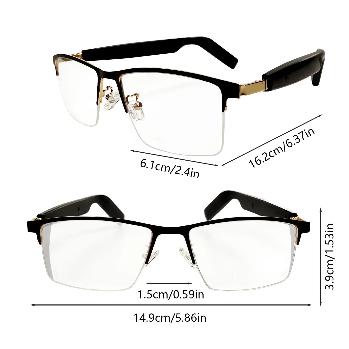 سماعة رأس ذكية لاسلكية 5.4: نظارات رياضية خارجية مع موسيقى وتحدث، هدية عيد ميلاد للرجال والنساء