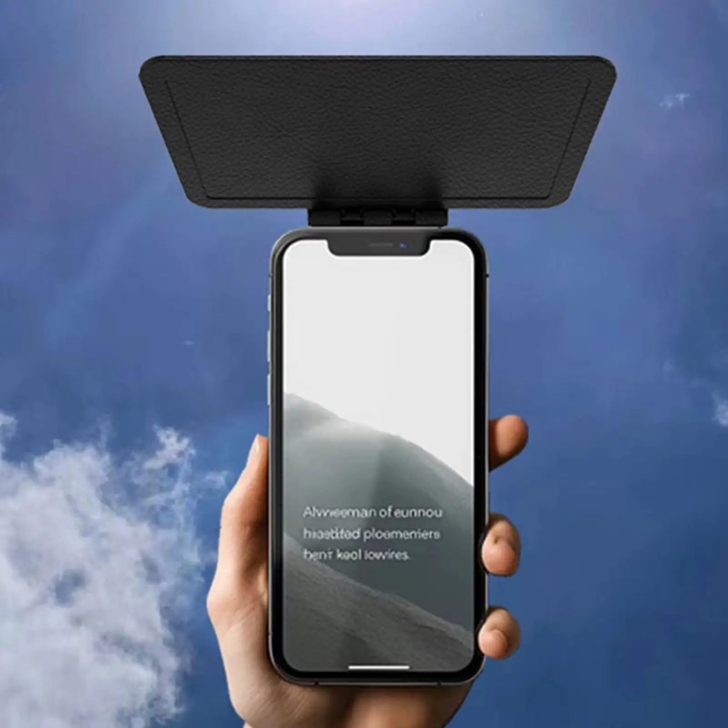 Phone Sun Shade Cellphone Sun Shade Cover Foldable Anti-Glare Sunshade for Cellphones Smartphone UV Protection Panel for Vehicle