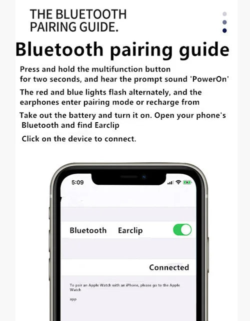 Bluetooth Headset With Microphone Ear Clip Headphone TWS Wireless Earphone Single In-Ear HD HiFi Stereo Touch Control Sports New