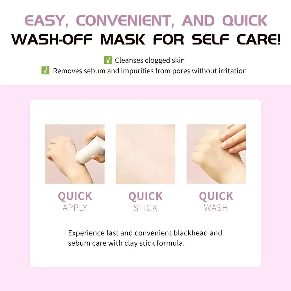 SKIN1004 Centella Pink Salt Facial Cleansing Mud Stick Soften Powder Salt Cleaning Stick Mud Membrane Shrink Pores Skin Care