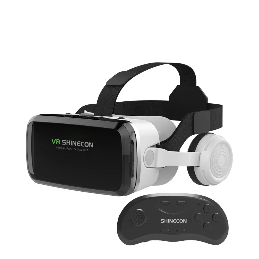 VR Shinecon Casque Helmet 3D Glasses Virtual Reality For Smartphone Smart Phone Headset Goggles Binoculars Video Game Wirth Lens