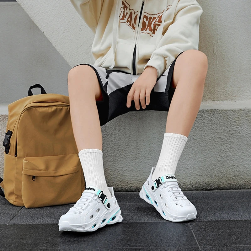 Men's Outdoor Sandals Sport Slippers Beach Slides Breathable Clogs Men Casual Garden Shoes Non-slip Hiking Men Outdoor Sandals