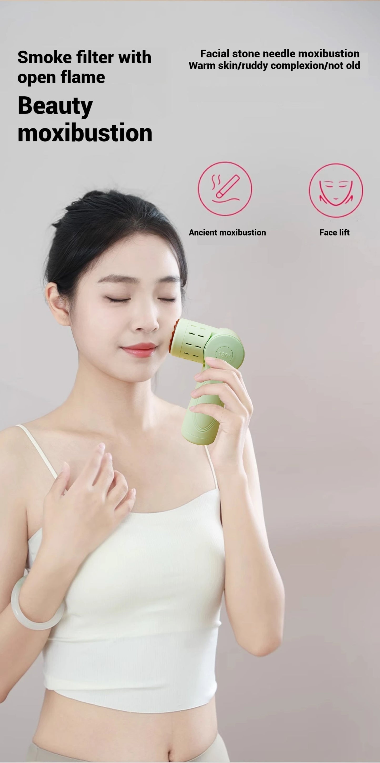 Moxibustion Scraping Massager Instrument Portable Intelligent Health and Wellness with Stone Moxibustion Scrap Board Accessories