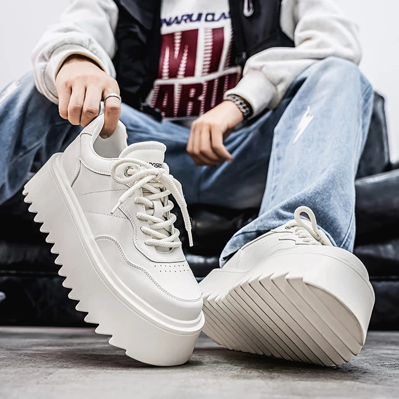 2025 New High Quality Men's Shoes Thick Soled Height Increasing Casual Skateboarding Shoe for Outdoor Running Sports Shoes