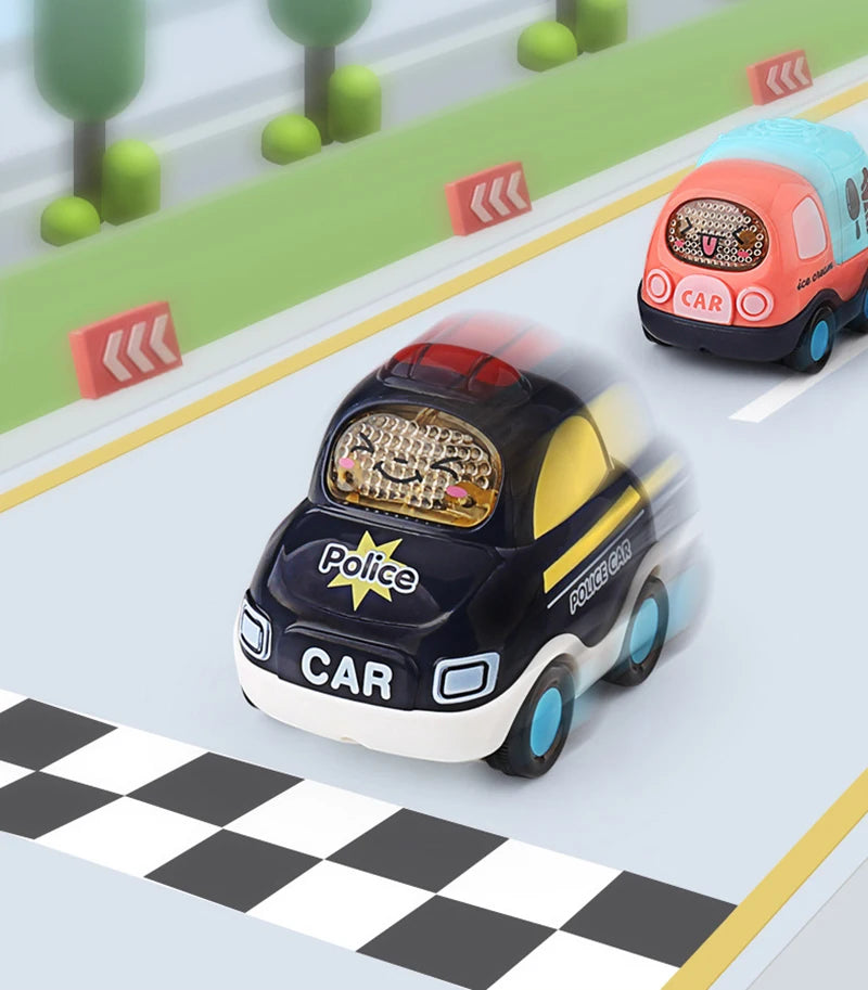 Children Toys Cars Toys for Boys 1 2 3 Ages Cartoon Inertia Press and Go Cars Toys for Kids Pull Back Fire Engine Toy Baby Gifts