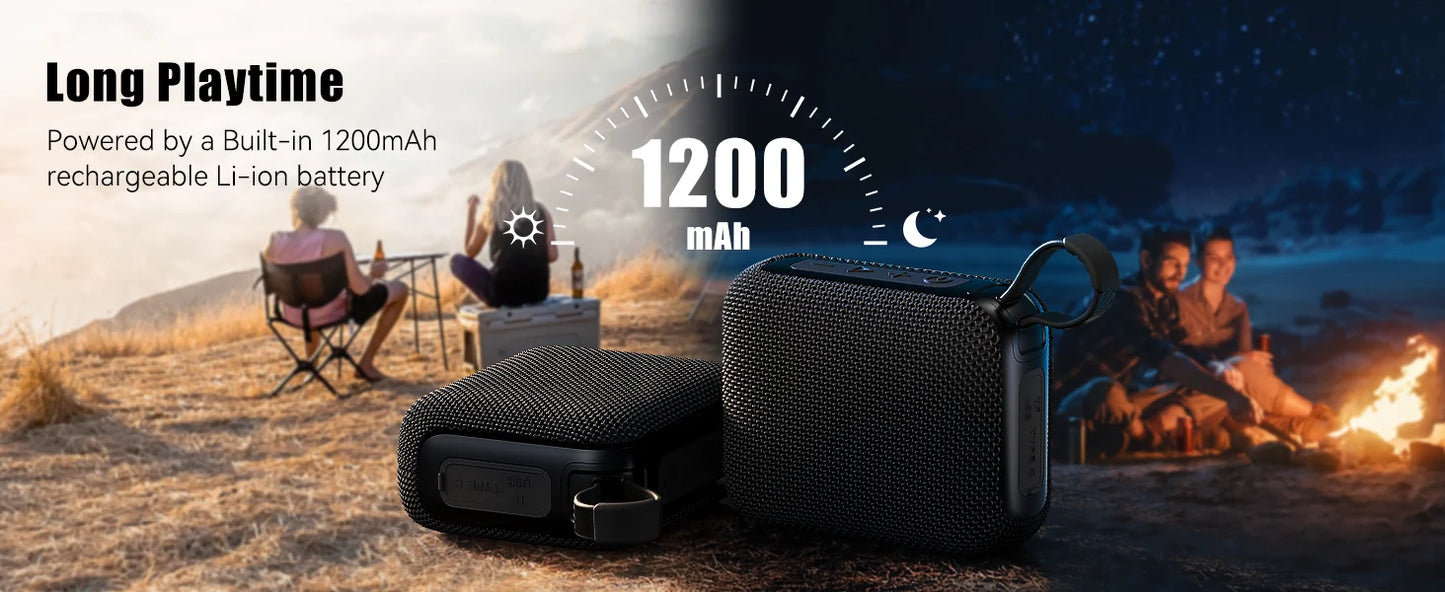 Bluetooth Speakers TWS 10W Enhanced Bass Portable Outdoor Wireless Speaker 30Hrs IP7 Waterproof Shower Speaker Bluetooth 5.3