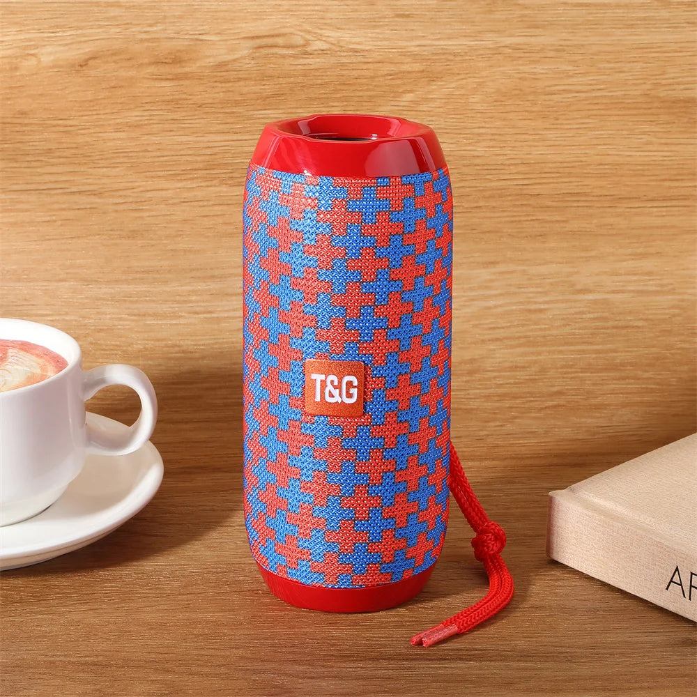 مكبر صوت لاسلكي محمول مزود بتقنية البلوتوث وصندوق صوت موسيقى بلوتوث لجهاز Caixa De Som مزود بمضخم صوت لاسلكي وراديو FM ونظام باس حر اليدين