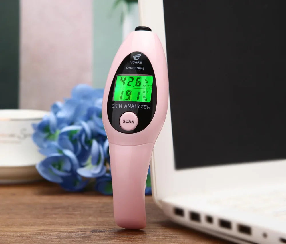 Precision Skin Analyzer Digital LCD Display Facial Body Skin Moisture Oil Tester Meter Analysis Face Care Tool