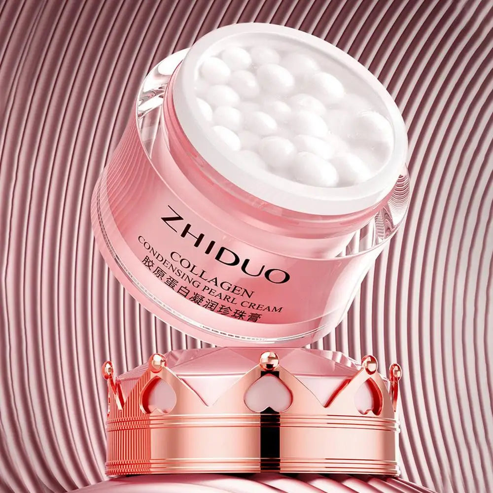 Collagen Moisturizing Pearl Cream Facial Moisturizer Face Care Product Deep Moisturizing Skin Softening Moisturizing Cream