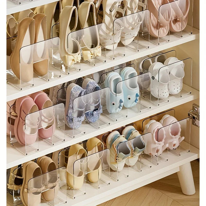 4 Grids Shoe Storage Device Shelf Saves Space Children's Shoes Storage Box Shoe Box Student Dormitory Shoe Cabinet Shoe Rack