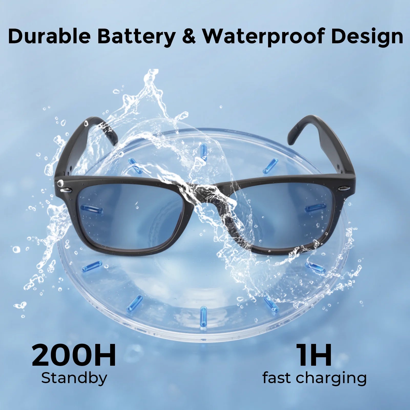 Smart Glasses AI Intelligent Translator Bluetooth Earbuds 164 Languages Real-time Simultaneous Interpretation HD Audio Headset