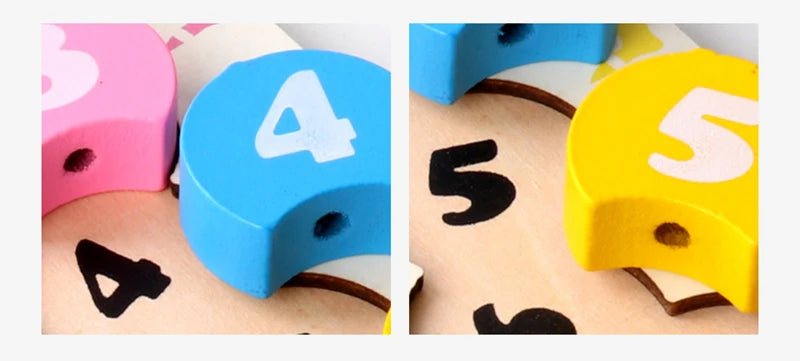 Wooden Lacing Toys for Toddlers Puzzle Preschool Activities Fine Motor Skills Early Educational Children Kids Games