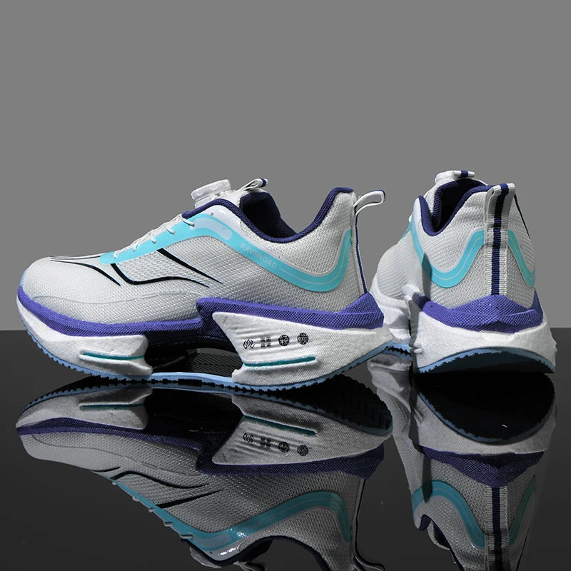 أحذية رياضية رجالية للجري، أحذية ماراثون كاجوال، خفيفة الوزن، قابلة للتنفس، مريحة، رياضية، مضادة للانزلاق، أحذية رياضية للمشي في الهواء الطلق
