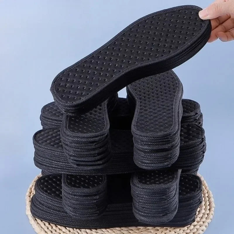 2/20pcs Bamboo Charcoal Deodorant Insoles Mesh Breathable Absorb-Sweat Shoe Pads Men Running Sport Insert Light Weight Insole