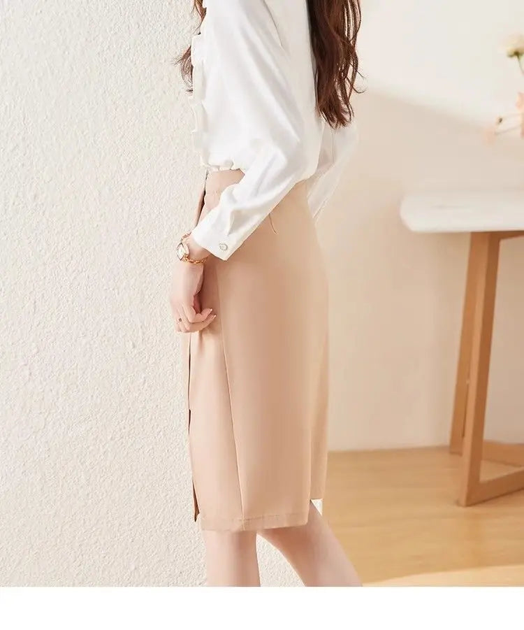 Women's Clothing Spring New French Style Long-sleeved Shirt Lady Chiffon Thin Fashion Blouses