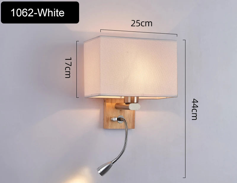 Bedroom Wall lamp With 3W Spotlight Modern Sconce for Living Room Bedside Bathroom Mirror Light Home Decor Indoor Light Fixtures