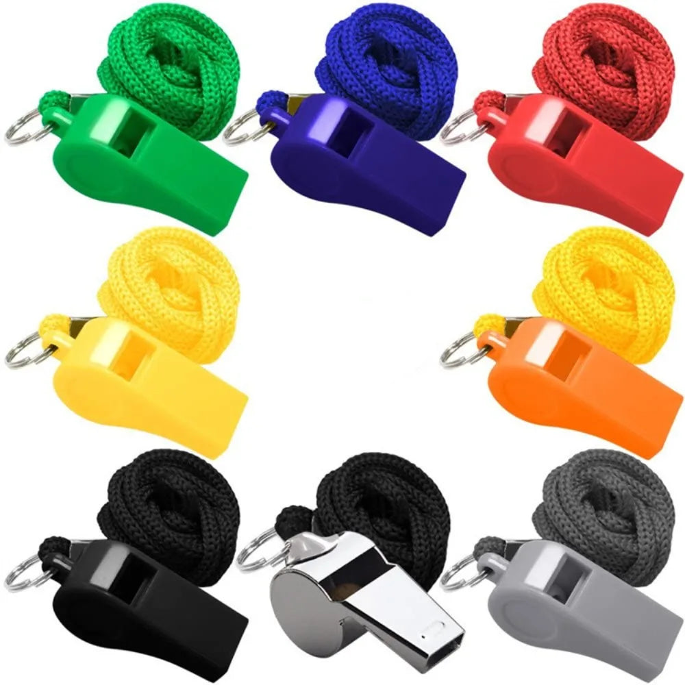 Professional  Whistle Sports Football Basketball Referee Training Whistle Outdoor Survival With Lanyard Cheerleading Tool