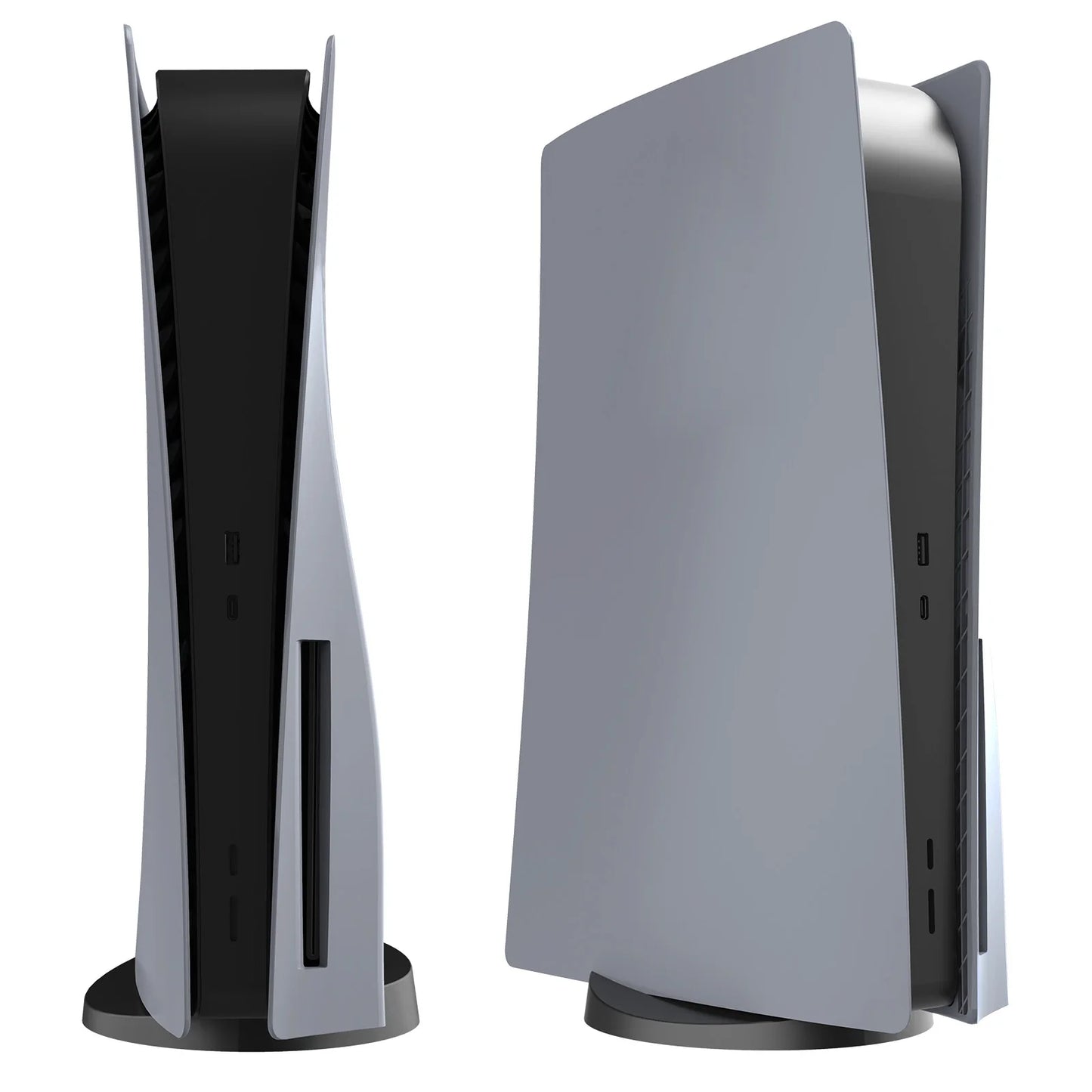 Gray 30th Anniversary Plates for PS5 Console Premium ABS Faceplate Shell Covers with Logo Stickers for PlayStation5 PS5 Fat Disc