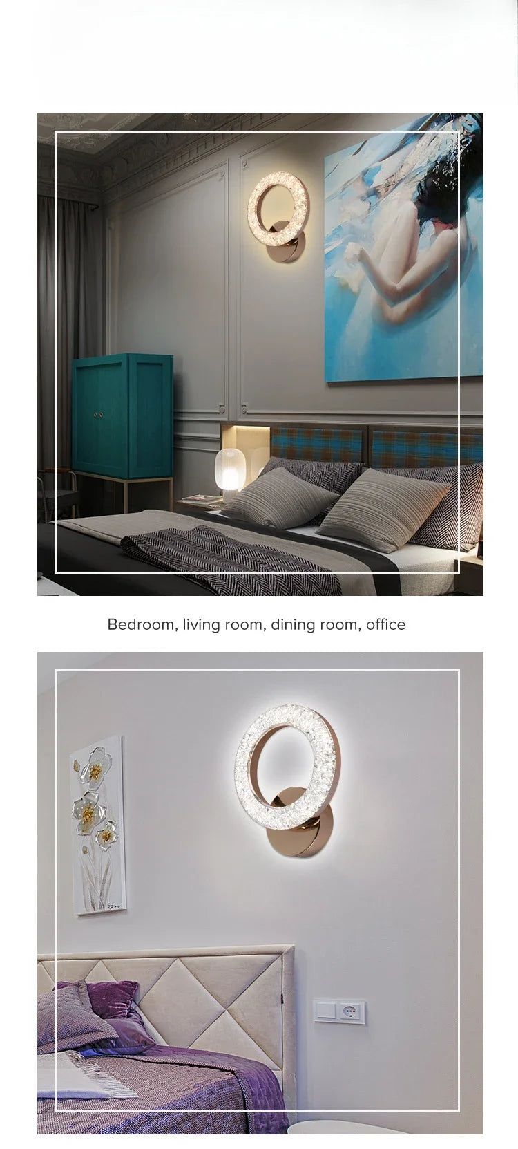 Bedside lamp bedroom decoration new master living  staircase modern simple background aisle wall light