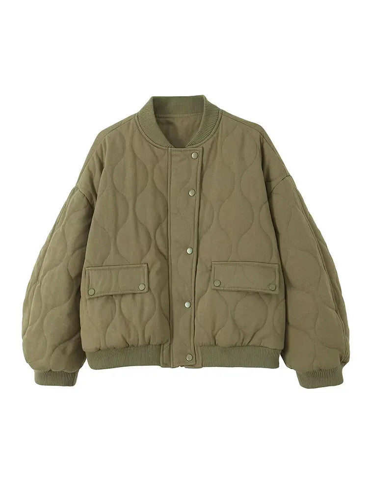 2025 Autumn/Winter Women Fashion  New Jacket Long Sleeved Single-breasted Flap Pocket Short Coats Chic Ladies Y2K Tops