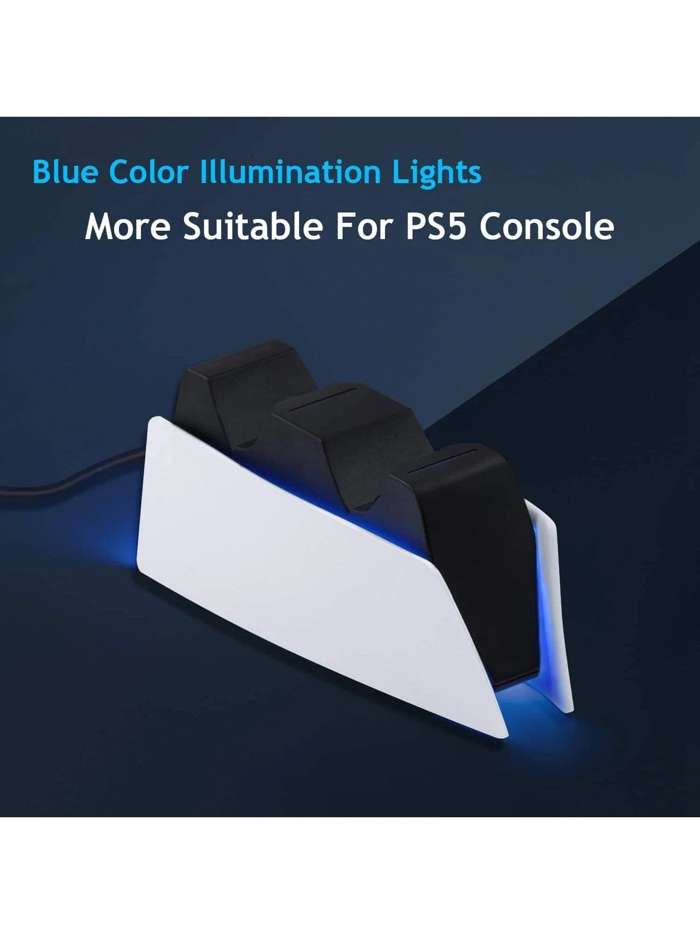 Game Wireless Charging Station for PS5 with Dual Fast Charger Dock and LED Charging Indicators SwiftNest