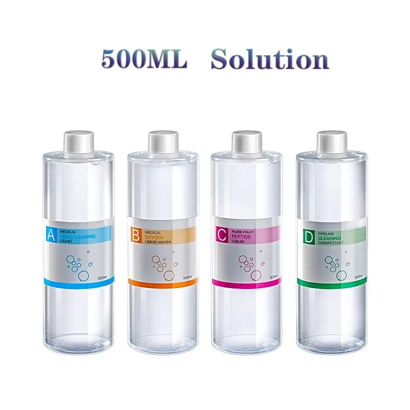 مجموعة مصل تقشير الوجه المائي لجهاز التجميل، تقشير البشرة، تقشير الوجه، ترطيب البشرة، تنظيف عميق