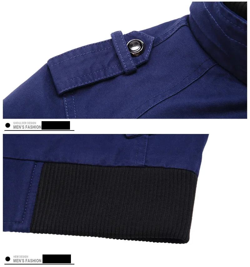 mens cargo jackets New Fashion bomber jacket mens wear simple British style Warm Windproof Jacket and coat baseball jacket male