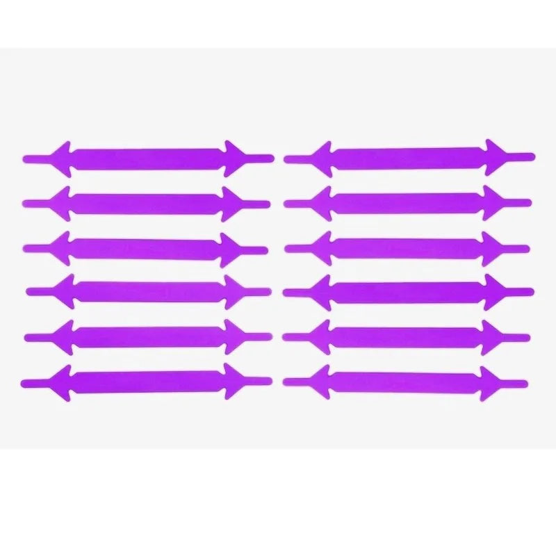 12Pcs Silicone Shoelaces for Shoes No Tie Shoe laces Elastic Laces Sneakers Kids Adult Rubber Shoelace One Size Fits All Shoes