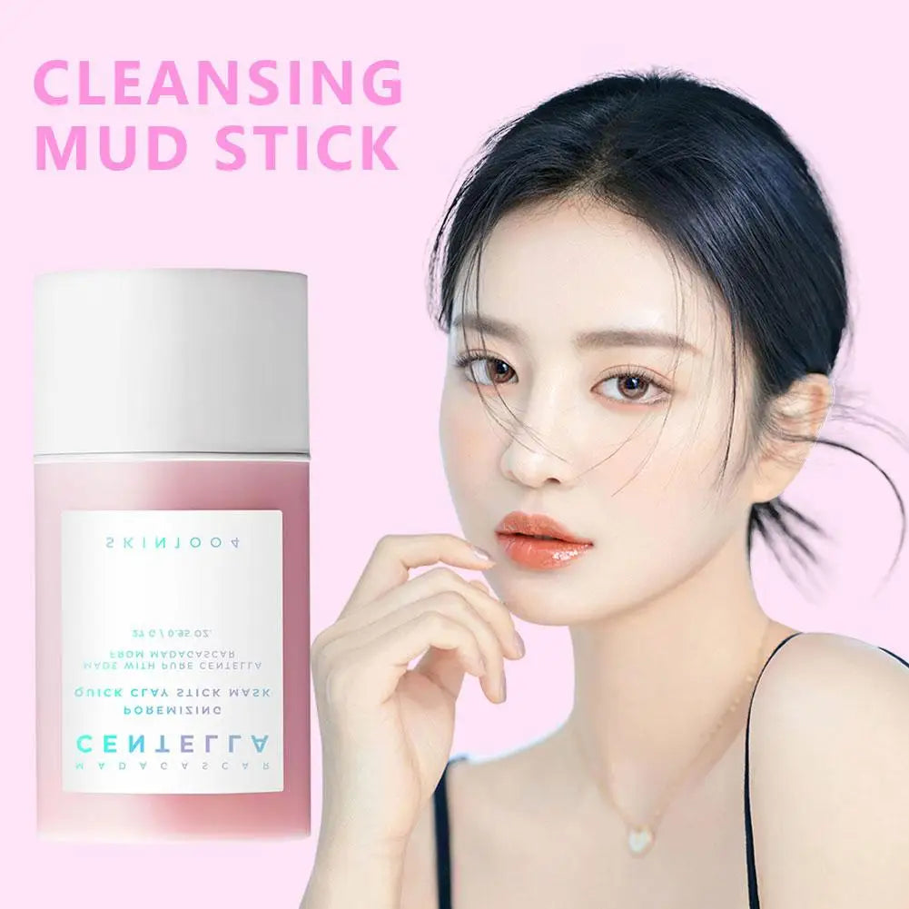 SKIN1004 Centella Pink Salt Facial Cleansing Mud Stick Soften Powder Salt Cleaning Stick Mud Membrane Shrink Pores Skin Care