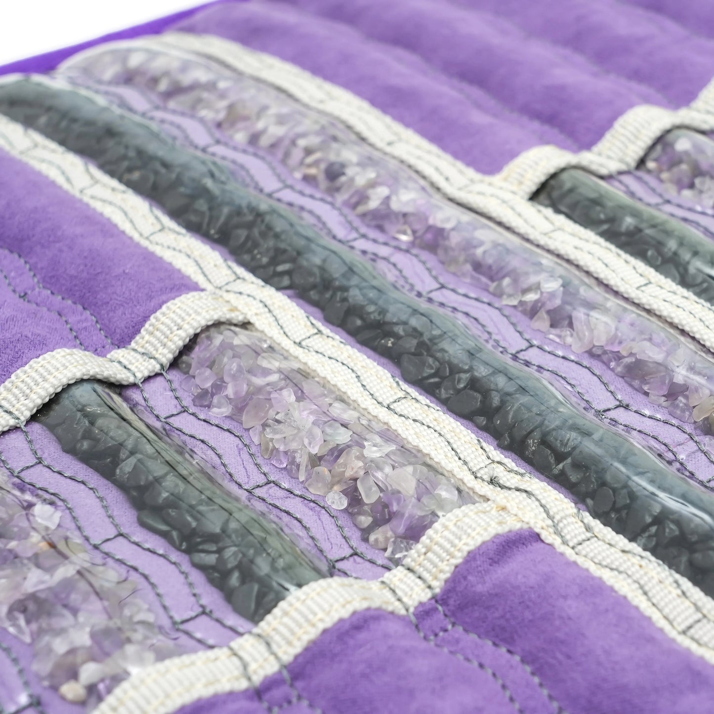 High-Dose Amethyst PEMF Mat 1-50hz Tourmaline Far Infrared Negative Ion Massage Mattress for Health Care and Wellness