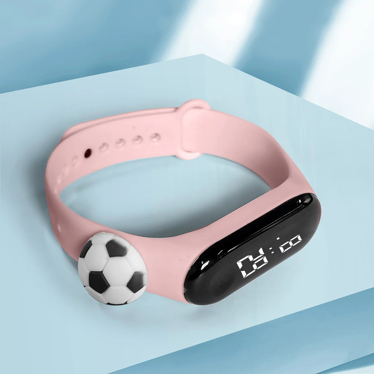 New Children's Outdoor Sports Watch Bracelet Simple Cartoon Football Student Electronic Watch Children's Festival Gift
