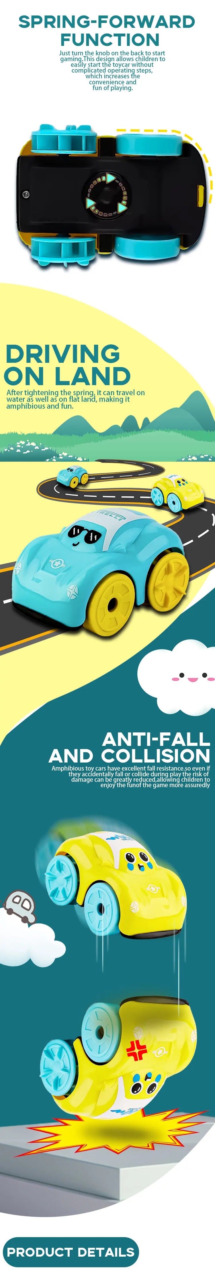 ألعاب استحمام الطفل، سيارات برمائية، حمام، سيارات لعبة عائمة، ألعاب أطفال لطيفة للسباحة واللعب بالماء، هدايا للأطفال