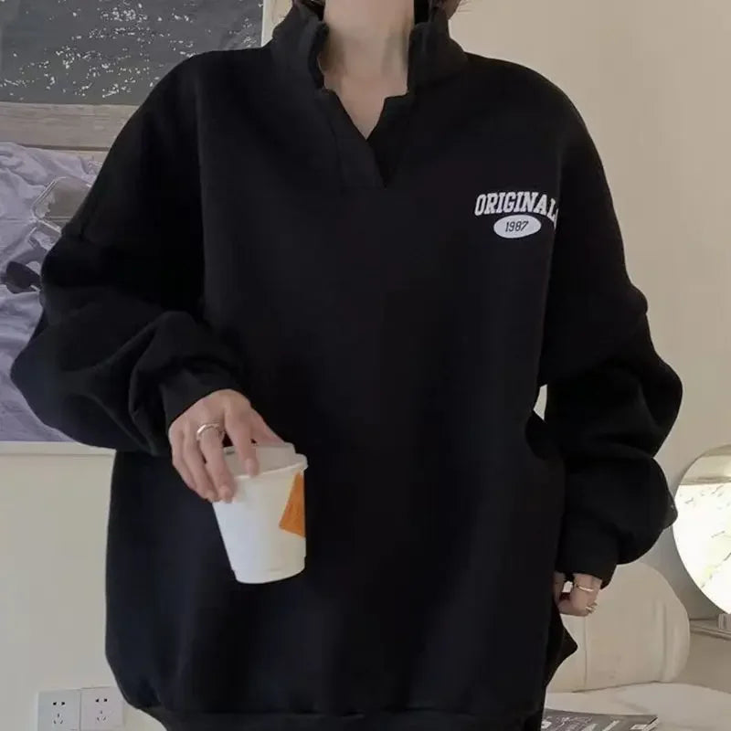 Women's Fashion Sports Suit 2025 Autumn and Winter New Loose Long Sleeved Tops Pant 2 Two Pieces Set for Woman Couture Tracksuit