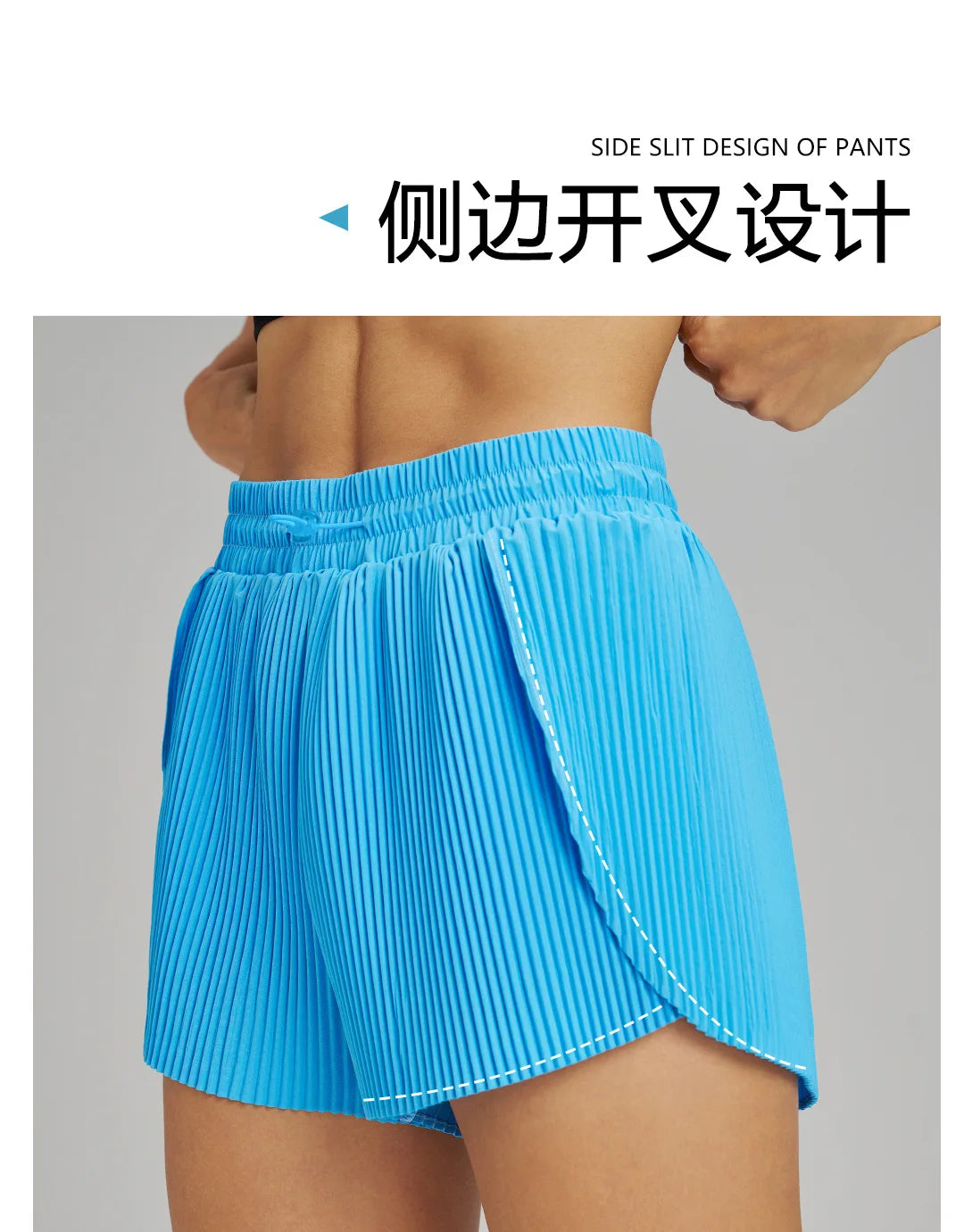 شورت رياضي للياقة البدنية في الهواء الطلق قابل للتنفس وسريع الجفاف شورت فضفاض بطول ثلاثة أرباع للنساء