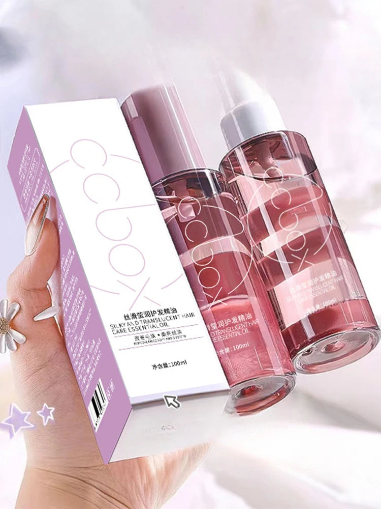 100ml hair care essential oil, dry hair, long-lasting fragrance and smooth essential oil, for girlfriends and mothers on holiday