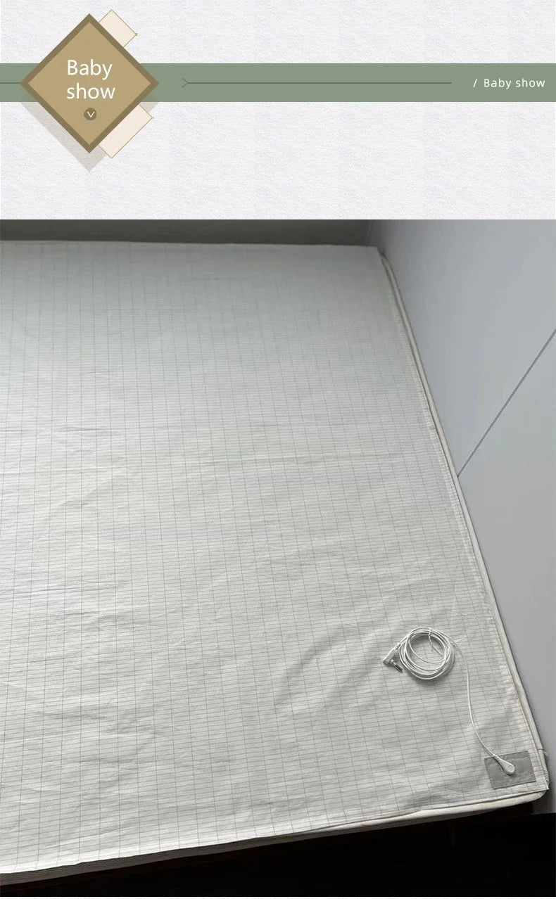 Earthing Bed Sheet Flat Sheet Earth AU Plugs/ UK Plugs/ EU Plugs Benefit Nature Health Well Grounded Gold Connection Earth Cord