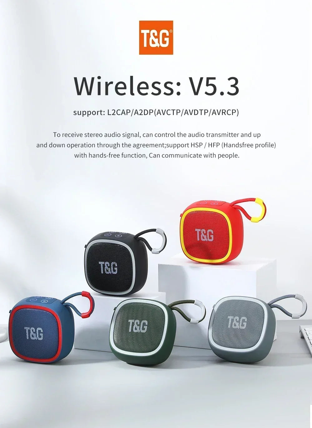 Bluetooth Speaker Mini Portable IPX4 Waterproof Wireless Loudspeaker Support TF FM Card BT TWS Stereo HIFI Sound Box Car Audio