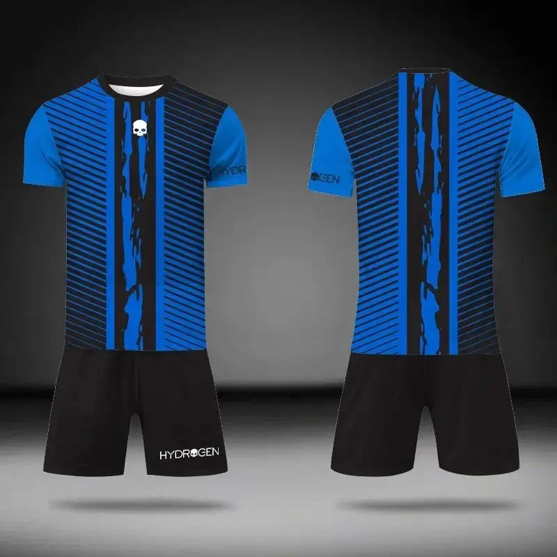 Summer Breathable Sports Two-Piece Outfits: T-Shirt and Shorts Set Suitable for Outdoor Tennis, Badminton, and Basketball