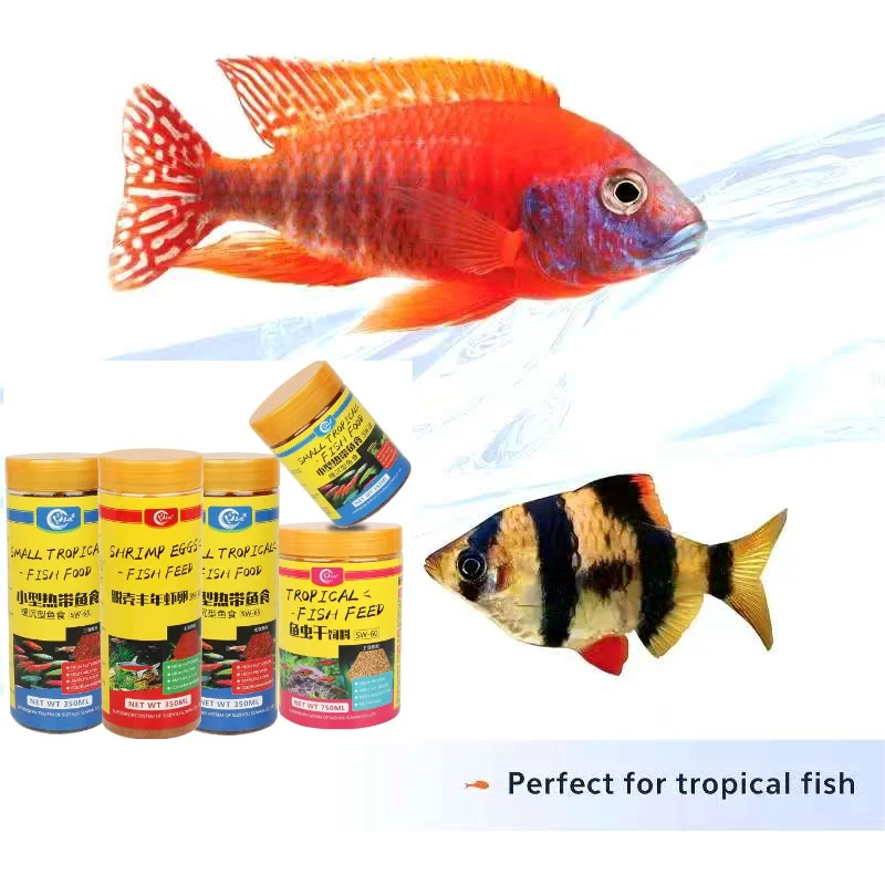 Tropical Fish Feed Aquarium Ornamental Fish Feed For Fish Health Digestive Wellness Color Enhancement