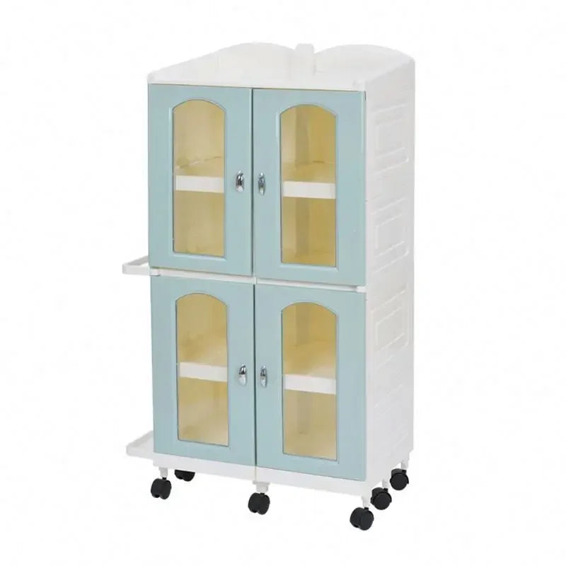 Home bedroom removeable Storage Organizer, Book Shelf, DIY Plastic Closet Cabinet