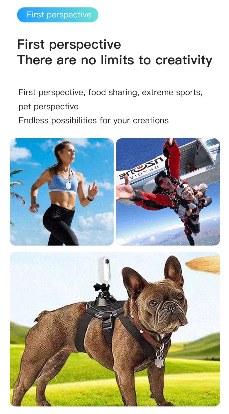 2024 Hot Gift 4K HD Mini Camera Action Cam Wifi High Quality Outdoor Sports Camera Camara Body Cam Camaras Photographic Video