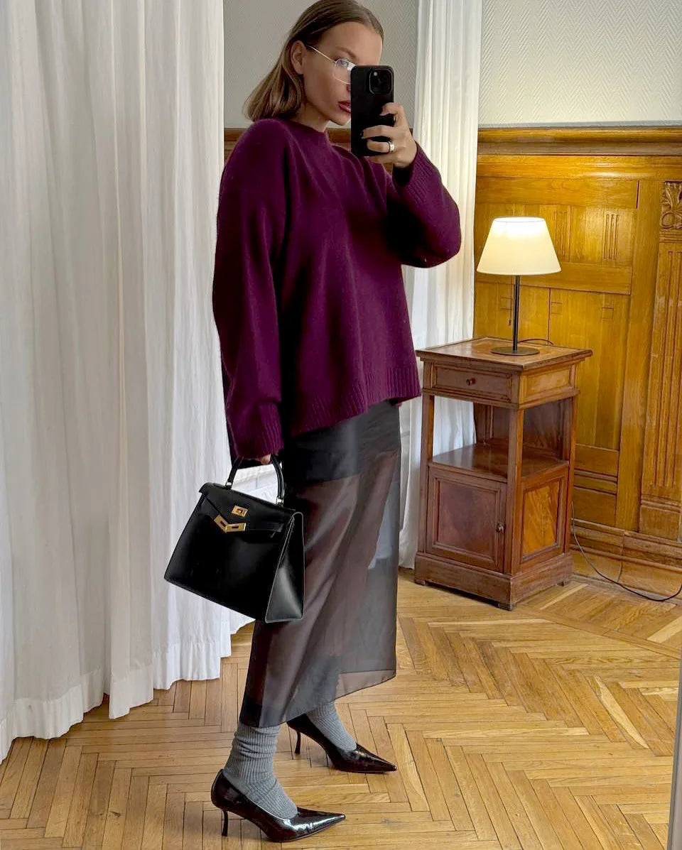 Women Fashion See Through High Waist Long Skirt New Summer Sexy Straight Skirt Office Commuting Casual Splice Lady Skirts SwiftNest