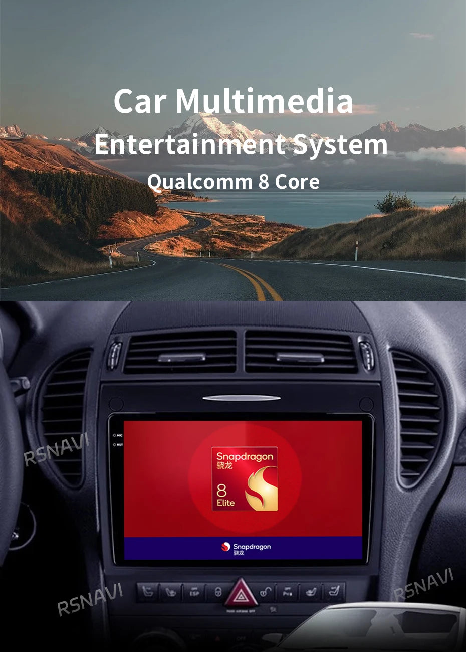 Android 15 For Benz SLK-Class R171 2004 - 2011 2K QLED Android Car Radio Multimedia Video Player GPS stereo CarPlay Head Unit 4G