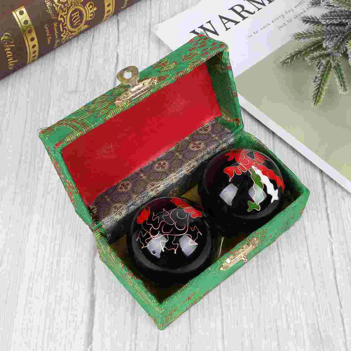 كرات باودينغ لتمرين اليد، كرات صحية صينية، كرة تدليك، أداة علاج لتخفيف التوتر، أدوات صحية، تخفيف آلام التهاب المفاصل