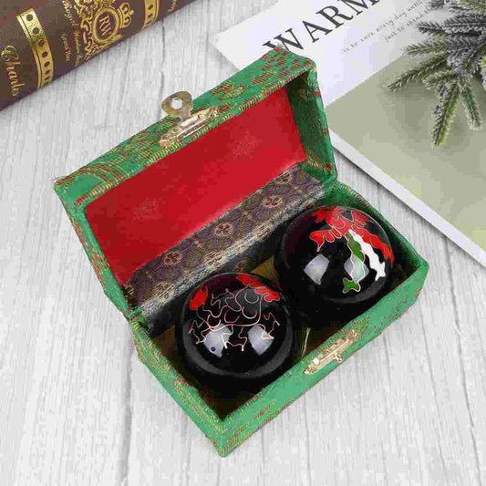 Hand Exercise Baoding Balls Chinese Health Balls Massage Ball Stress Relief Therapy Tool Wellness Gadgets Arthritis Pain Relief