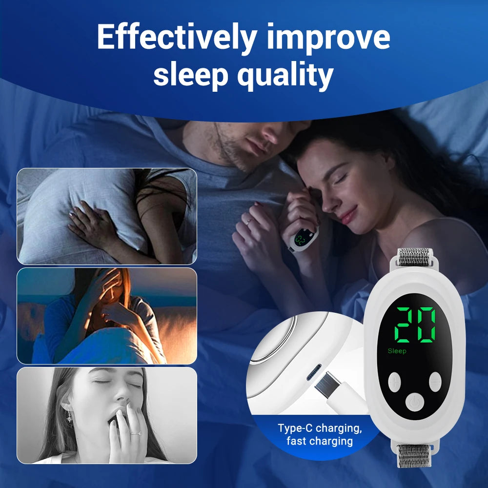 Smart Anti Snoring Device EMS Pulse Stop Snore Portable Comfortable Sleep Well Stop Snore Health Care Sleep Apnea Aid