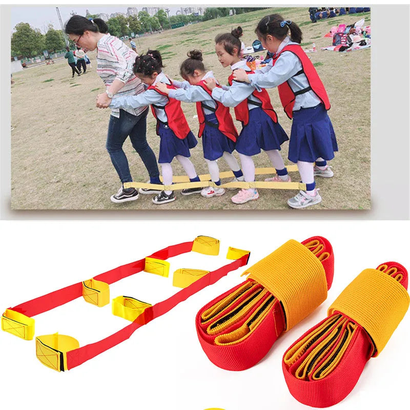 Outdoor Games Team Building Develop Sport  Entertainment Toys Children Elasticity Rope Circle Running Push for Kids Sensory Rope