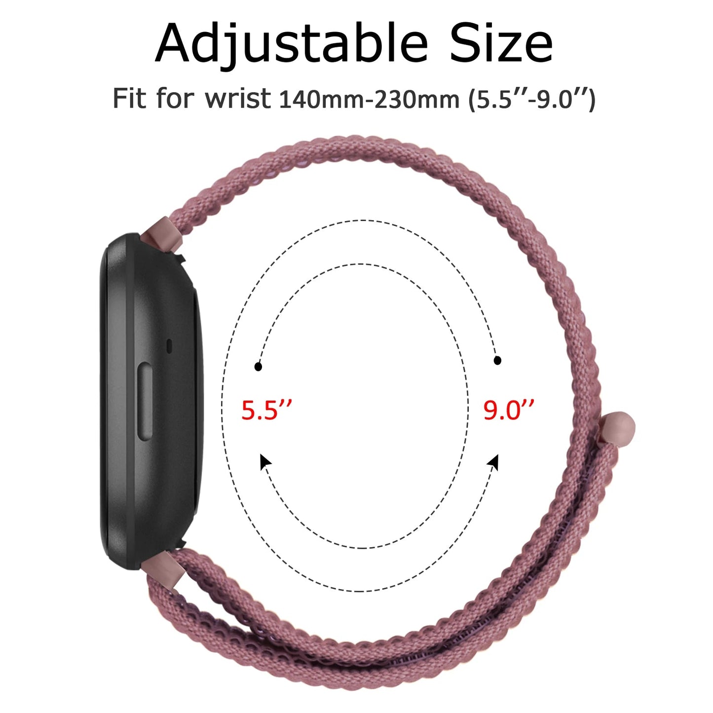 Nylon Watch Band For Fitbit Versa 3/Versa 4/Sense/Sense 2 Strap Sport Bracelet Wristband replacment For Fitbit Sense Smart watch SwiftNest