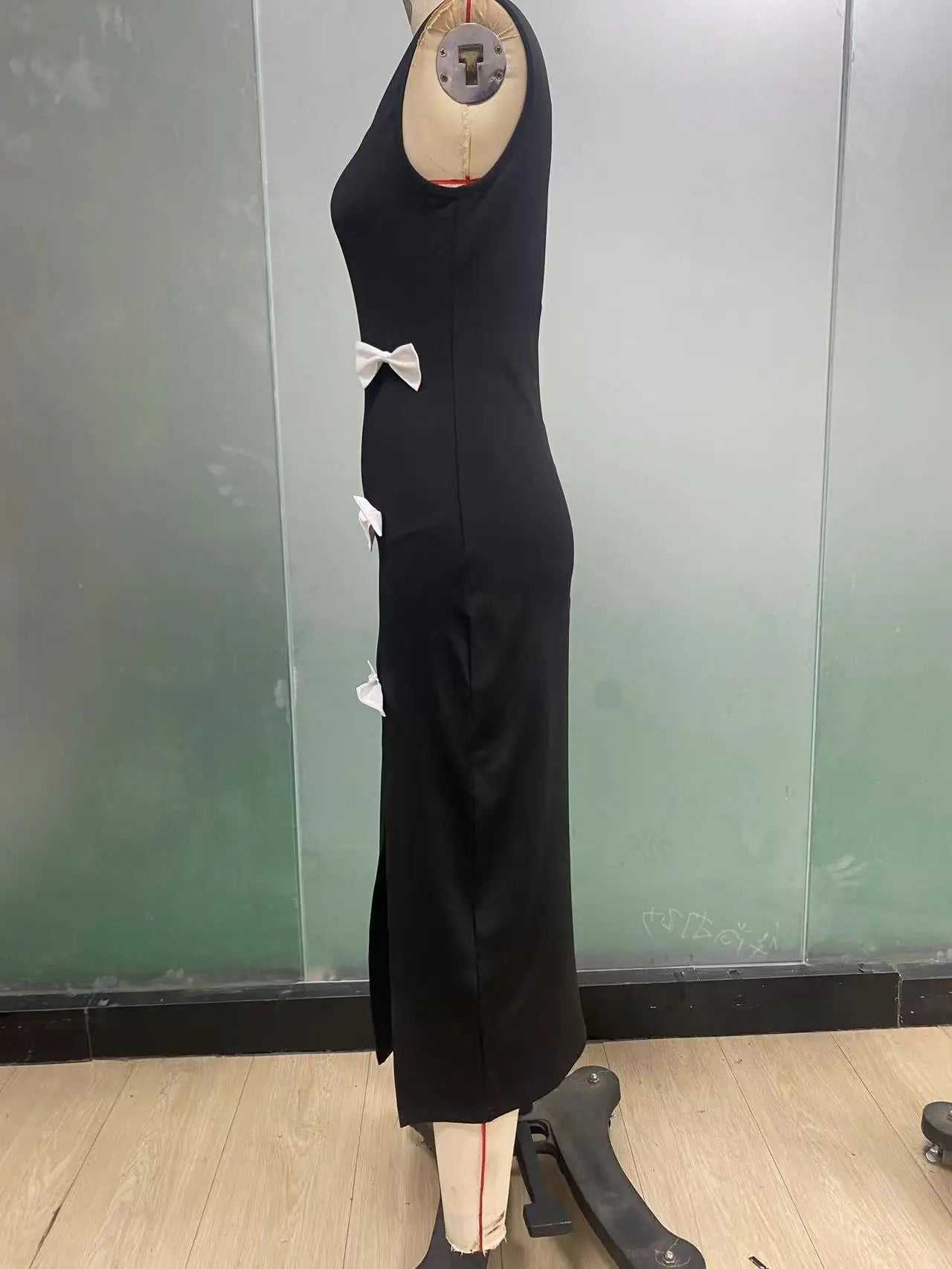 Women's Clothing 2025 Spring and Summer European and American Style Slim Dress Bow Vest Skirt SwiftNest