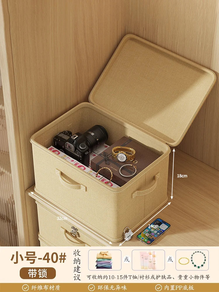 Large Capaci Loable Fabric Storage Box Foldable Organizer for Clothes And Accories Home And Office Use Wardrobe Solution